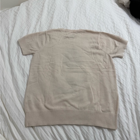 French Connection Dog Graphic Sweater Size M 100% Cotton Sequin Detail - Picture 6 of 6